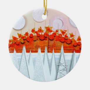 JESSICA ANNE FRANK "WINTER" Thank You Card Ceramic Tree Decoration