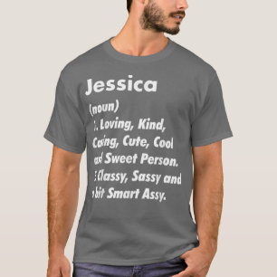 Jessica Definition Personalised Funny Birthday Gif T-Shirt