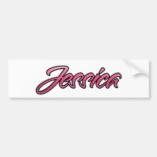 Jessica faded pink Aufkleber Sticker