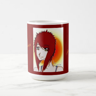 Jessica, sketch artist, self portrait coffee mug