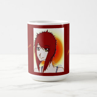 Jessica, sketch artist, self portrait coffee mug