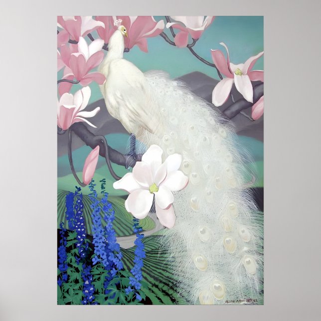 Jessie Arms Botke - Peacock Poster (Front)