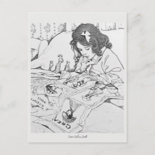 Jessie Wilcox Smith Paper Dolls Colour Me Postcard