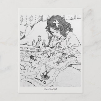 Jessie Wilcox Smith Paper Dolls Colour Me Postcard