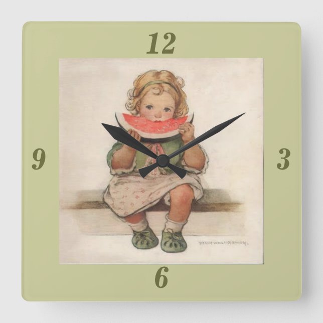 Jessie Wilcox Smith Wall Clock (Front)