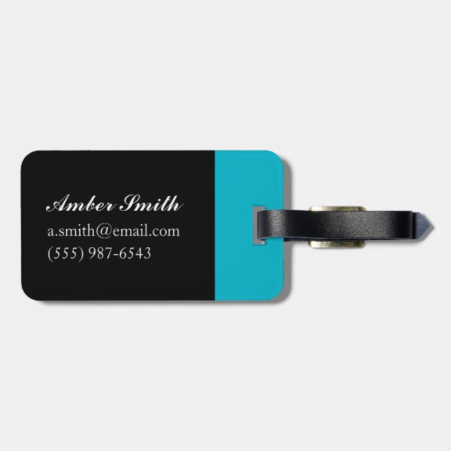 Jessies Dairy in Mousehole Luggage Tag (Back Horizontal)