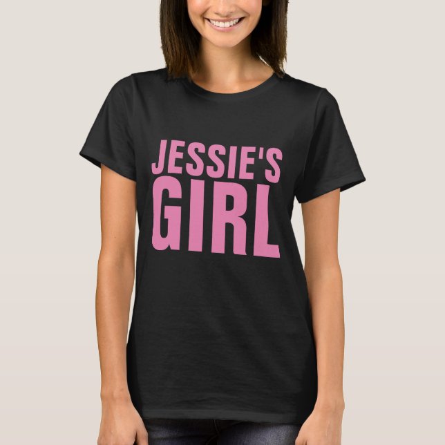 JESSIE'S GIRL VINTAGE BLACK 80s T-SHIRTS (Front)