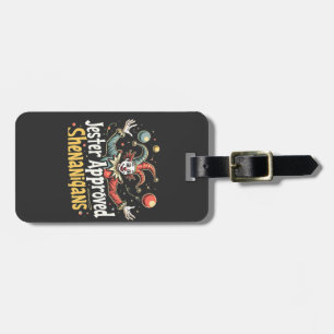 Jester Approved Shenanigans Circus Clown Luggage Tag