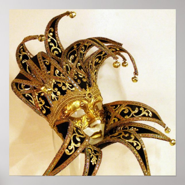 JESTER CARNIVAL MASK POSTER (Front)