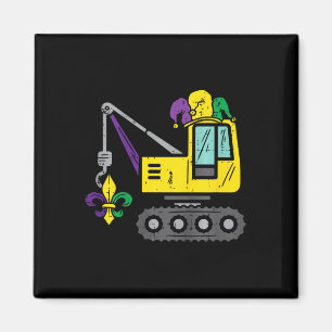 Jester Crane Mardi Gras Cute Boys Kids Toddlers  Magnet