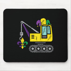 Jester Crane Mardi Gras Cute Boys Kids Toddlers Mouse Pad