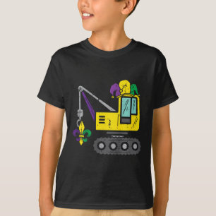 Jester Crane Mardi Gras Cute Boys Kids Toddlers T-Shirt