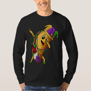 Jester Dabbing Taco Mardi Gras Mexican Food Carniv T-Shirt
