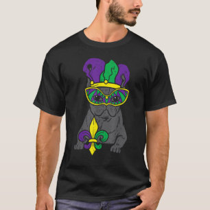 Jester French Bulldog Mardi Gras Frenchie Dog Men T-Shirt