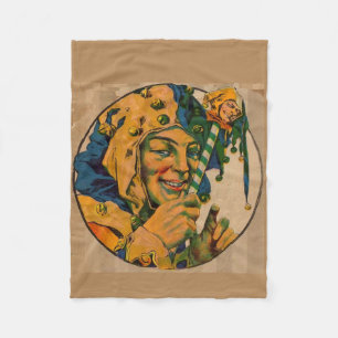 jester from the 1920s fleece blanket