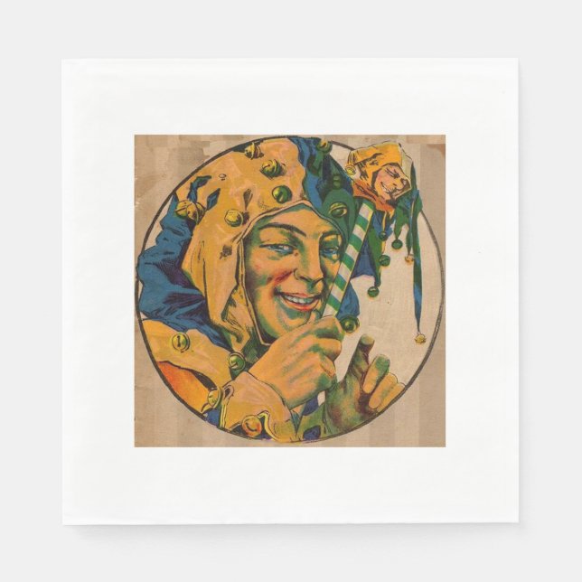 jester from the 1920s napkin (Front)