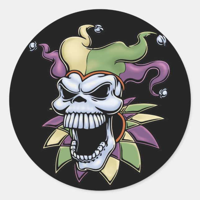 Jester II Classic Round Sticker (Front)