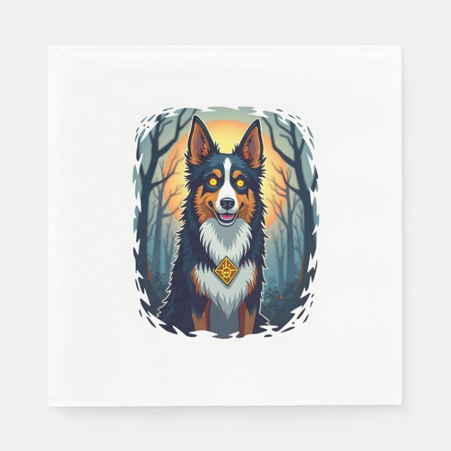 Jester Jack Russell Napkin (Front)