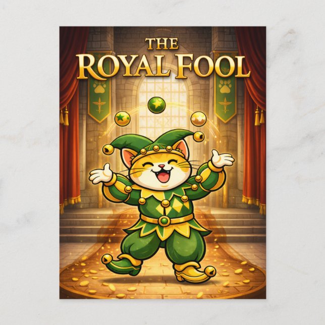 Jester Jasper - Royal Whiskers Postcard (Front)
