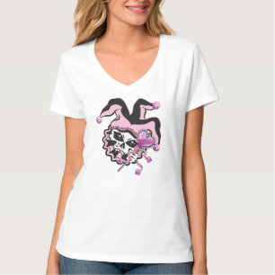 Jester of Hearts Skull T-Shirt