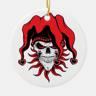 Jester of Love Ceramic Tree Decoration
