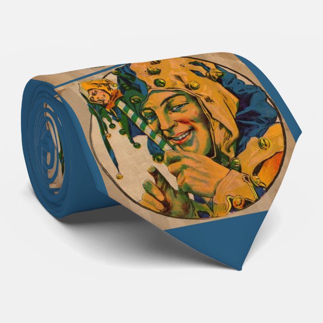 jester print tie (Rolled)