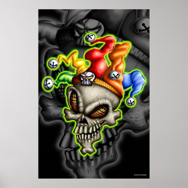 Jester Skull (Poster) Poster (Front)