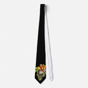 Jester Skull Tie