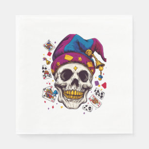 Jester Skull Trickster Napkin