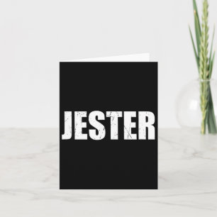 Jester T Shirt Halloween Costume Funny Retro Distr Card