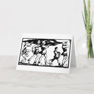 Jesters & Courtiers, Bringing in the Tree Holiday Card