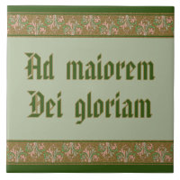 Jesuit Motto by St Ignatius Loyola (BK 50; Latin)