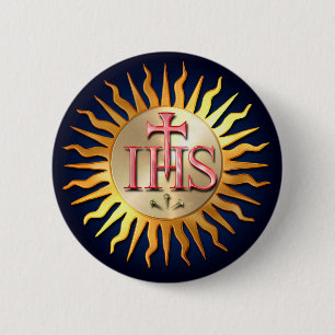 Jesuit Seal 6 Cm Round Badge