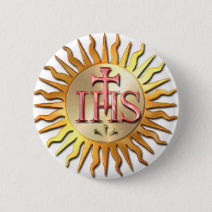 Jesuit Seal 6 Cm Round Badge