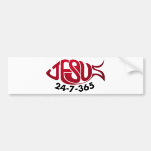 Jesus24-7-365 Bumper Sticker