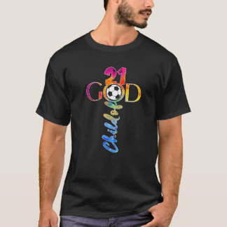 JESUS 21 YEARS CHILD OF GOD SOCCER 21ST BIRTHDAY P T-Shirt