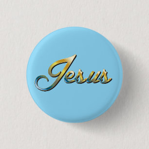 Jesus 3 cm round badge