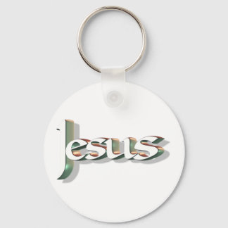 Jesus 3D Vert 3D Key Ring