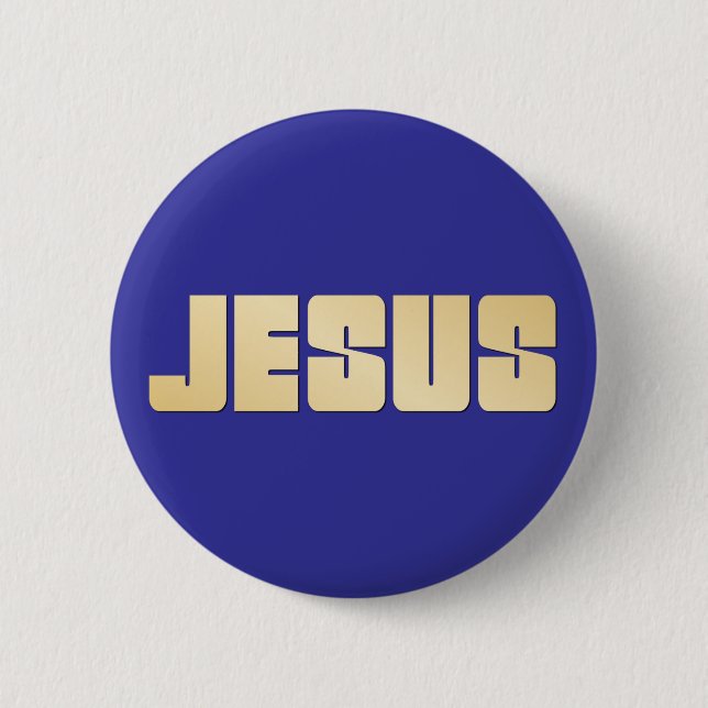 Jesus 6 Cm Round Badge (Front)