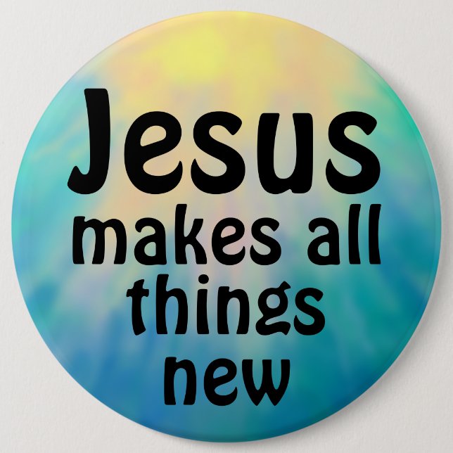 Jesus  6 cm round badge (Front)