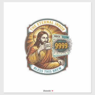 Jesus 9999 Unread Emails Inbox Zero Office Humor_1
