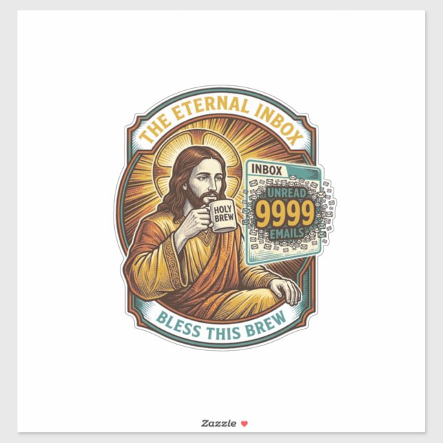 Jesus 9999 Unread Emails Inbox Zero Office Humor_1 (Sheet)