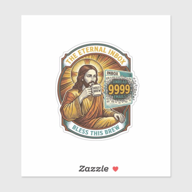 Jesus 9999 Unread Emails Inbox Zero Office Humor_1 (Sheet)