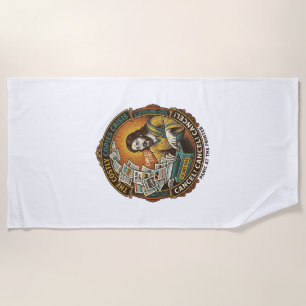 Jesus Accidental 100 Colour Copies Printer Mistake Beach Towel
