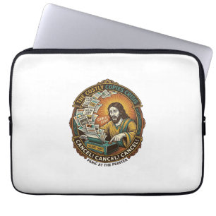 Jesus Accidental 100 Colour Copies Printer Mistake Laptop Sleeve