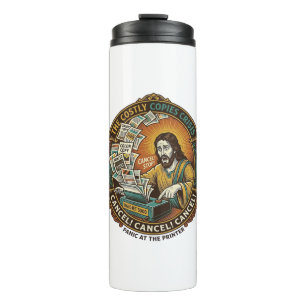 Jesus Accidental 100 Colour Copies Printer Mistake Thermal Tumbler