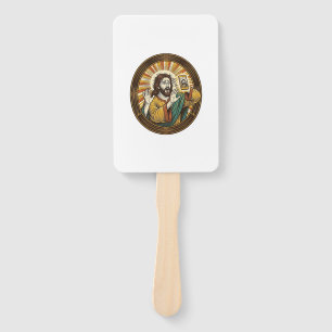 Jesus Accidental Front Camera Double Chin Selfie E Hand Fan