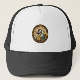 Jesus Accidental Front Camera Double Chin Selfie E Trucker Hat