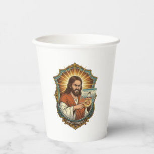 Jesus Accidental Video Call Dial Social Media Pani Paper Cups
