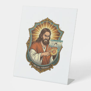 Jesus Accidental Video Call Dial Social Media Pani Pedestal Sign